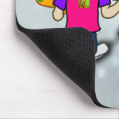 Ich bin ein Künstler, farbenfrohes Design, Mousepad (Ecke)