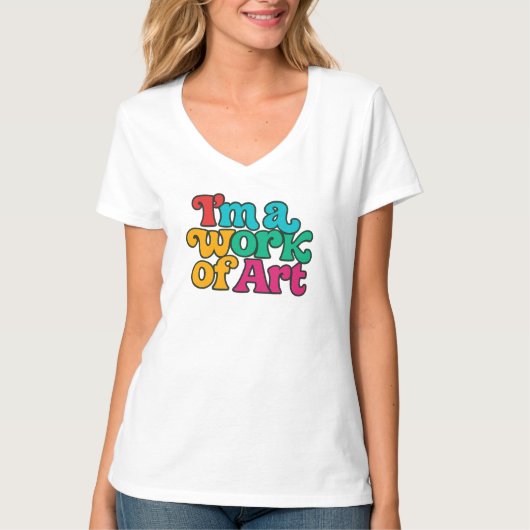 Ich bin ein Kunstwerk T-Shirt (Vorderseite)