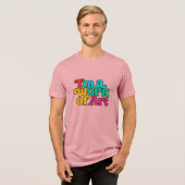 Ich bin ein Kunstwerk Tri-Blend Shirt (Vorderseite voll)