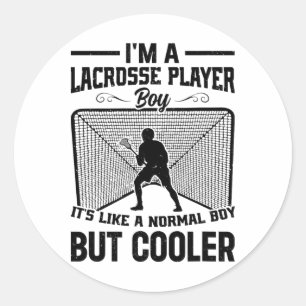 Ich bin ein Lacrosse Player Boy. Es ist wie ein no Runder Aufkleber