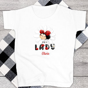 Ich bin ein Lady Little Girl T - Shirt Niedlich La