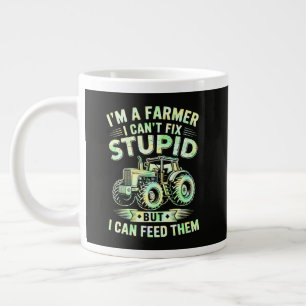 Ich bin ein Landwirt, ich kann Dummheit nicht behe Jumbo-Tasse