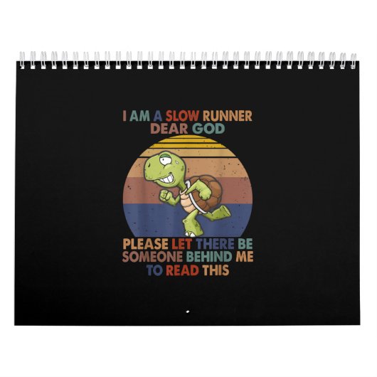 Ich bin ein Langläufer-Funny-Turtle-Lover-Lauf Kalender (Titelbild)