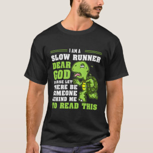 Ich bin ein Langläufer-Turtle-Marathon-Lauflauf T-Shirt