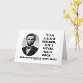 Ich bin ein langsamer Spaziergänger, aber ich komm Karte (Gelbe Blume)