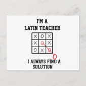 Ich bin ein lateinischer Lehrer und finde immer ei Postkarte (Vorderseite)