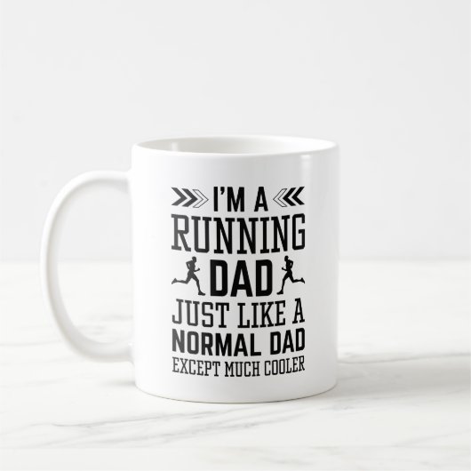 Ich bin ein laufender Vater Kaffeetasse (Links)
