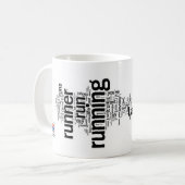 Ich bin ein Läufer Kaffeetasse (Vorderseite Links)