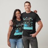 Ich bin ein launischer Katzenprogrammierer Grafik T-Shirt (Unisex)
