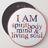 Ich bin ein lebendiges Soul I Eng I Button (Vorne & Hinten)