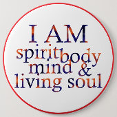 Ich bin ein lebendiges Soul I Eng I Button (Vorderseite)