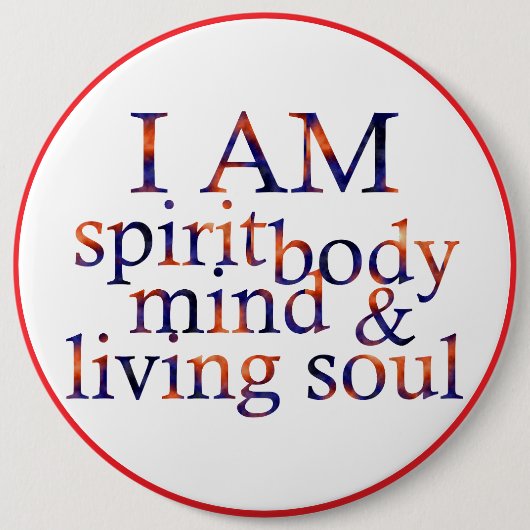 Ich bin ein lebendiges Soul I Eng I Button (Vorderseite)