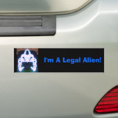 Ich bin ein legales alien! autoaufkleber (Auf Auto)