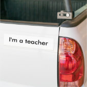 Ich bin ein Lehrer Autoaufkleber (Auf Lkw)