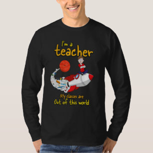 Ich bin ein Lehrer Fantasie ist alles Papier P T-Shirt