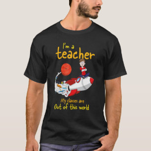 Ich bin ein Lehrer Fantasie ist alles Papier P T-Shirt
