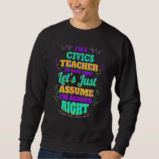 Ich bin ein Lehrer für den öffentlichen Dienst, ic Sweatshirt