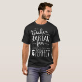 ich bin ein Lehrer und ein spartanischer Fan, die T-Shirt (Vorne ganz)