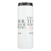 Ich bin ein Lehrer, was bin Ihr SuperPower? Thermosbecher (Rückseite)