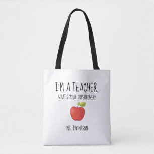 Ich bin ein Lehrer, was bin Ihre Supermacht? Tasche