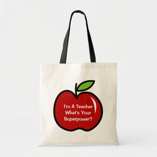 Ich bin ein Lehrer, was Ihre Tragetasche (Vorne)