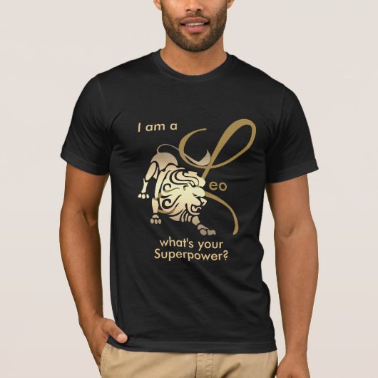Ich bin ein Leo ♌ - Was ist deine Supermacht? -Gol T-Shirt (Vorderseite)
