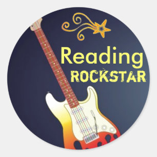 Ich bin ein lesenRockstar Aufkleber
