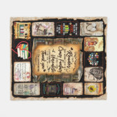 Ich bin ein Leser-Blanket, buche Lover Blanket, Fleecedecke (Vorderseite (Horizontal))