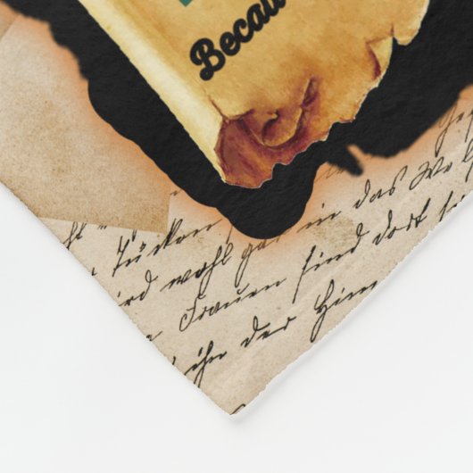 Ich bin ein Leser-Blanket, buche Lover Blanket, Fleecedecke (Ecke)