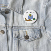 Ich bin ein Leser Buchwurm Button (Beispiel)