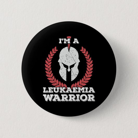 Ich bin ein Leukämie-Krieger Leukämie-Bewusstsein Button (Vorderseite)