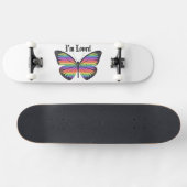 Ich bin ein liebes Schmetterlingskateboard Skateboard (Horizontal)