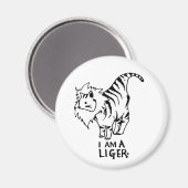 Ich bin ein Liger Magnet (Vorderseite/Rückseite)