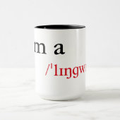 Ich bin ein Linguist Tasse (Zentrum)