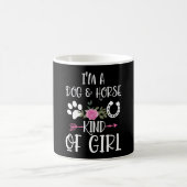 Ich bin ein Lover-Geschenk für Hunde und Pferde Kaffeetasse (Mittel)