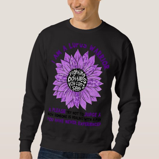 Ich bin ein Lupus-Krieger Bitte versuchen Sie, Lup Sweatshirt (Vorderseite)