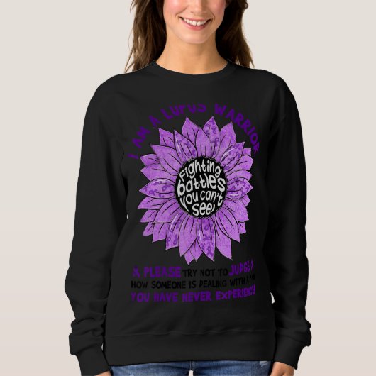 Ich bin ein Lupus-Krieger Bitte versuchen Sie, Lup Sweatshirt (Vorderseite)