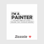 Ich bin ein Lustige Sprüche, der Malerei-Zitat anf Aufkleber (Blatt)