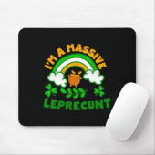 Ich bin ein lustiger Leprechaun, der am St. Patric Mousepad (Mit Mouse)