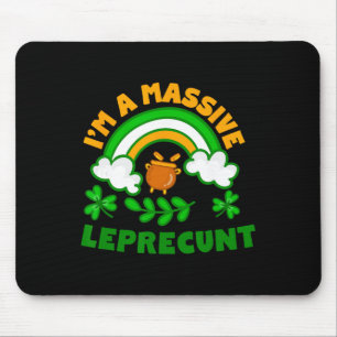 Ich bin ein lustiger Leprechaun, der am St. Patric Mousepad