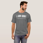 Ich bin ein lustiger Linu-Systemadministrator-Geek T-Shirt (Vorne ganz)