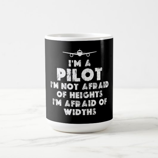 Ich bin ein lustiger Pilot Kaffeetasse (Mittel)