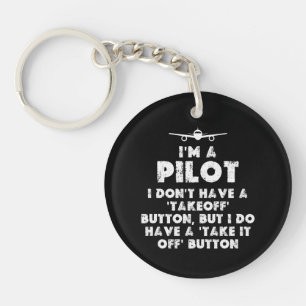 Ich bin ein lustiger Pilot Schlüsselanhänger