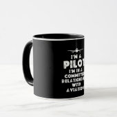 Ich bin ein lustiger Pilot Tasse (Vorderseite Links)