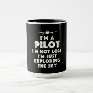 Ich bin ein lustiger Pilot Tasse