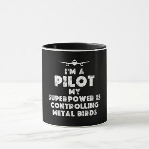 Ich bin ein lustiger Pilot Tasse