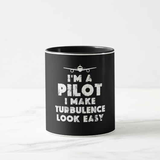 Ich bin ein lustiger Pilot Tasse (Zentrum)
