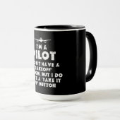 Ich bin ein lustiger Pilot Tasse (VorderseiteRechts)