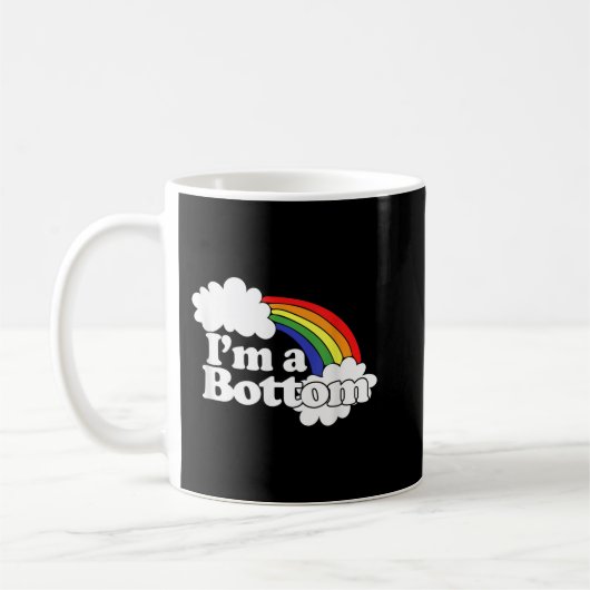 Ich bin ein lustiger, schwul-parody-Spaß-Retro-Abs Kaffeetasse (Links)