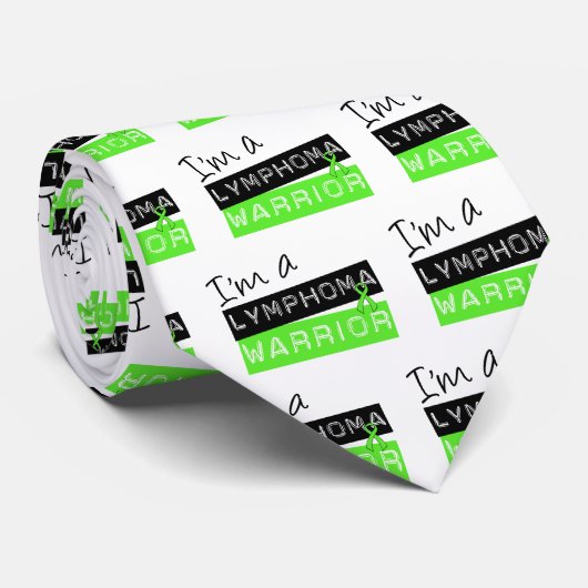 Ich bin ein Lymphomkrieger Krawatte (Gerollt)